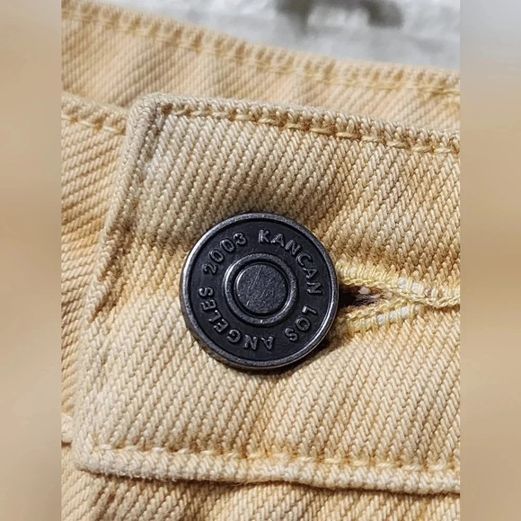 Kancan Washed High-Rise Distressed Shorts Sz Small Festival Beach Summer Boho - Picture 7 of 10